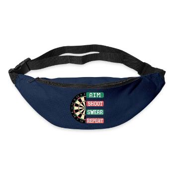Aim Shoot Wear Repeat Dartboard Style - Gürteltasche - Navy - Vorne