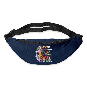 Never Underestimate A Girl Who Plays Football Play - Bum bag - navy - Front