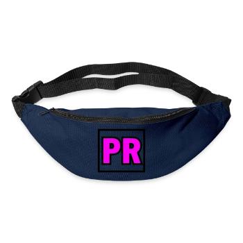 PR Initialen Rahmen Logo - Gürteltasche - Navy - Vorne