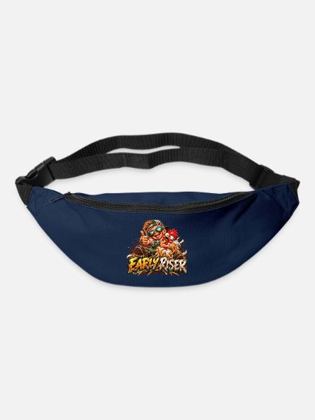 Frühaufsteher Freundschaft Huhn - Gürteltasche - Navy