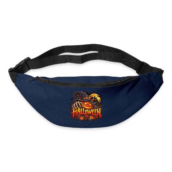 Halloween Kürbis mit Krallen - Gürteltasche - Navy - Vorne
