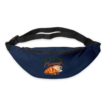 Zuerst laufen, später Croissant – Running & Coffee Club - Gürteltasche - Navy - Vorne