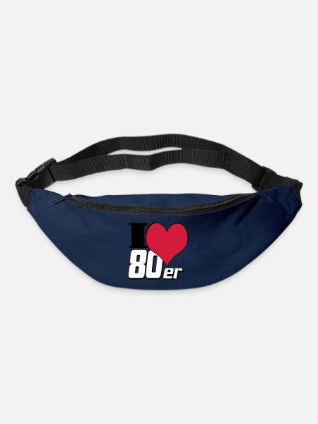 80er Party Retro Fun , Motto Party Shirt 80er (25) - Gürteltasche - Navy