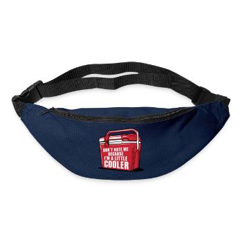 Lustiges cooleres Wortspiel "ein bisschen cooler" - Gürteltasche - Navy - Vorne