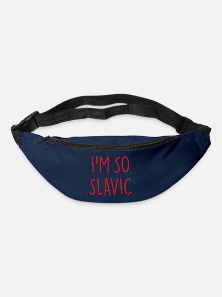 I'M SO SLAVIC Slawisch Slawe - Gürteltasche - Navy