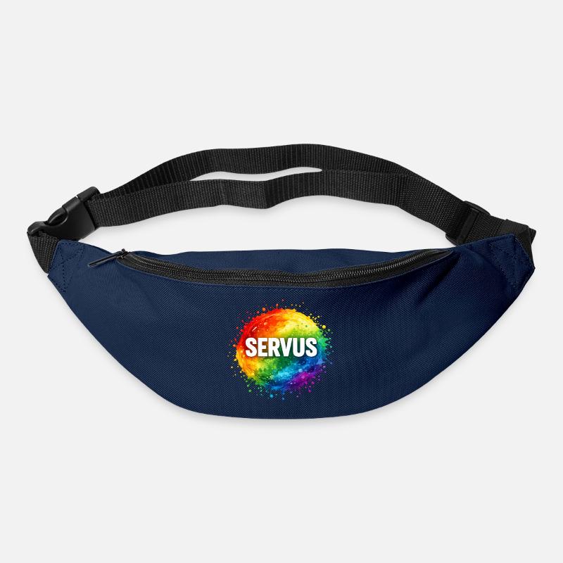 Colourful explosion SERVUS - Bum bag - navy