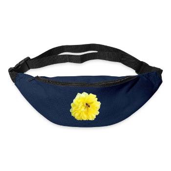 Yellow_Rose_-_Bee_Nature_Photography - Bum bag - navy - Front