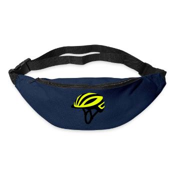 Yellow Bicycle Helmet Graphic - Bum bag - navy - Front