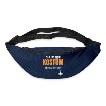 Das ist mein Kostüm Halloween Spruch Gruselig - Gürteltasche - Navy - Vorne