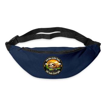 Ich lade Energie Faultier - Gürteltasche - Navy - Vorne