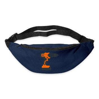 Akkuschrauber Werkzeug Grafik - Gürteltasche - Navy - Vorne