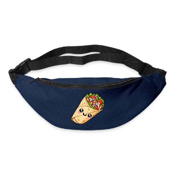 Kawaii Burrito Wrap Cartoon - Gürteltasche - Navy - Vorne