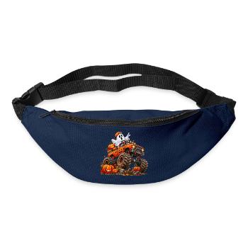 Halloween Monstertruck mit Geist - Gürteltasche - Navy - Vorne