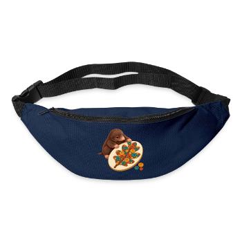 Maulwurf legt ein Knopfmosaik - Gürteltasche - Navy - Vorne