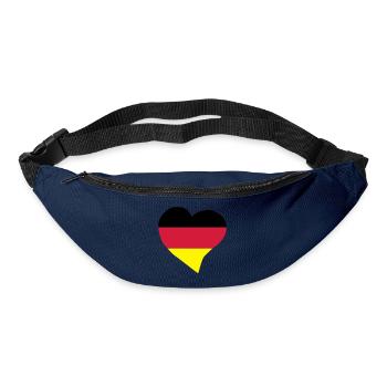 Coeur allemand - Sac banane - marine - Devant