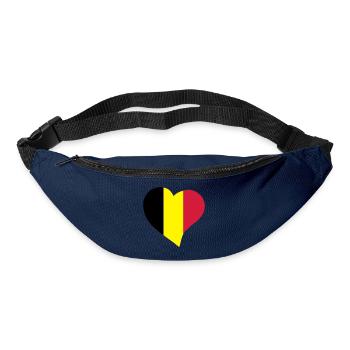 Coeur belge - Sac banane - marine - Devant
