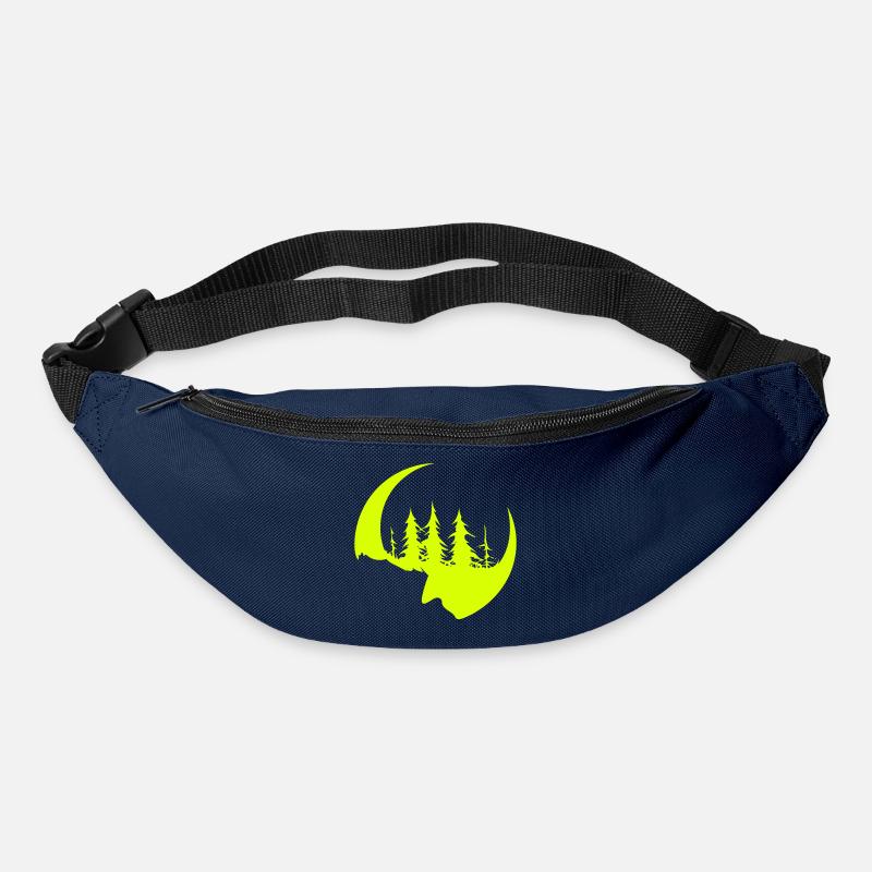 Dunkler Wald Gesicht und Sichel - Gürteltasche - Navy