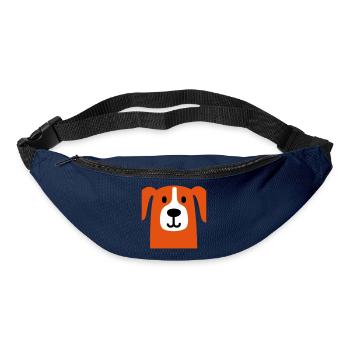 Cute dog - Bum bag - navy - Front