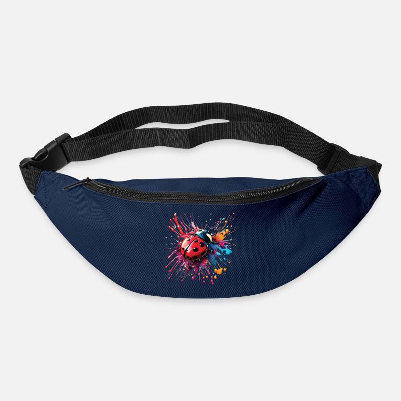 Conception de coccinelle colorée, pas de texte - Sac banane - marine