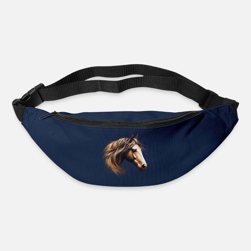 Cheval - Sac banane - marine