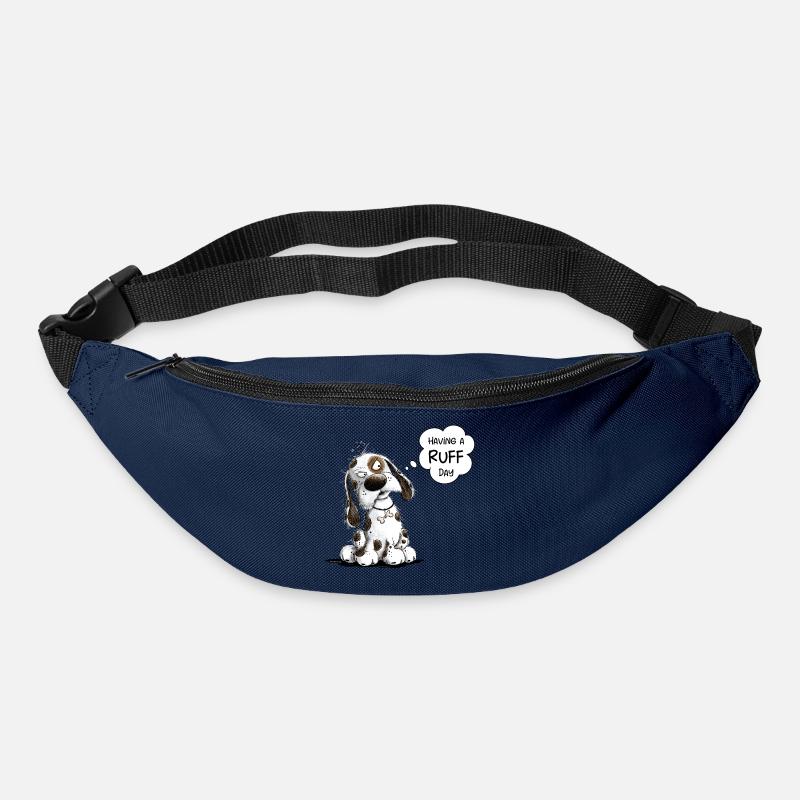 Nö Hund Spruch Having A Ruff Day - Gürteltasche - Navy