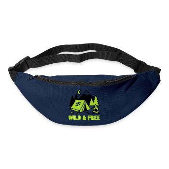 Camping Zelt Natur Grafik - Gürteltasche - Navy - Vorne