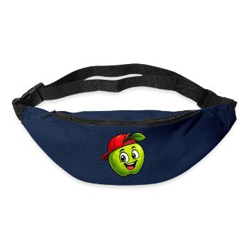 Spritziger Apfel mit Snapback - Gürteltasche - Navy - Vorne