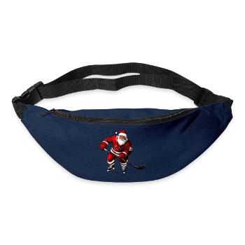 Weihnachten Eishockeyspieler - Gürteltasche - Navy - Vorne
