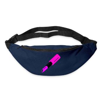 Lippenstift Design - Gürteltasche - Navy - Vorne