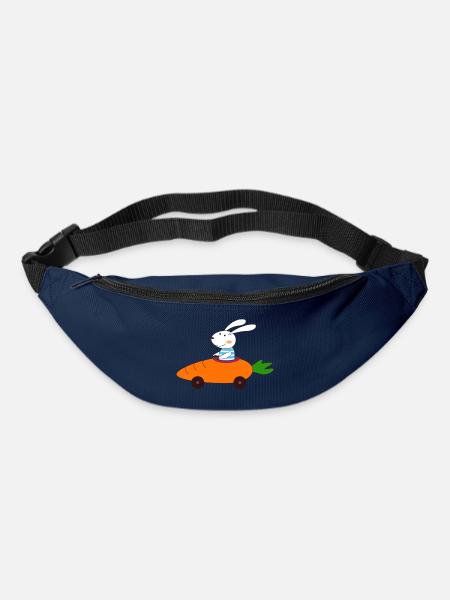 Hase im Auto, Ostern, Osterhase, Shirt für Kinder - Gürteltasche - Navy