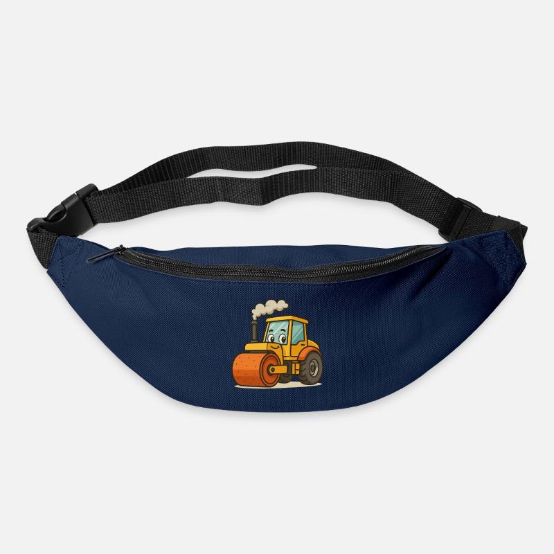 Klassischer Bagger mit Dampfmotor - Gürteltasche - Navy