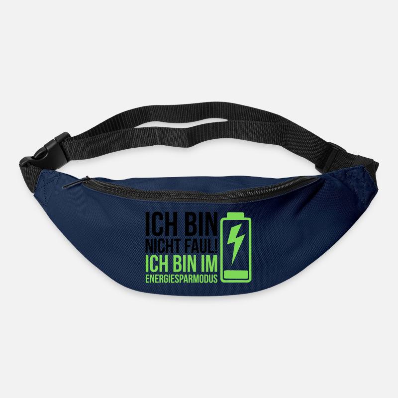 I'm not lazy – I'm in power saving mode - Bum bag - navy