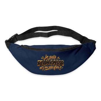 Je suis beau gosse - Sac banane - marine - Devant
