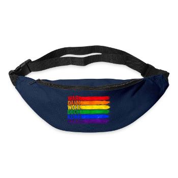 War Dann Wohl Doch Keine Phase LGBTQ - Gürteltasche - Navy - Vorne