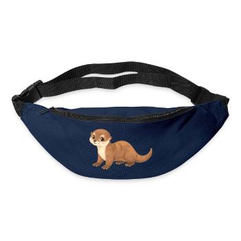 Otter – niedlicher kleiner Fischotter - Gürteltasche - Navy - Vorne