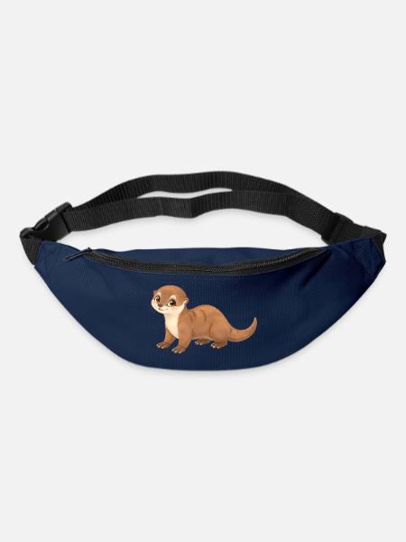 Otter – niedlicher kleiner Fischotter - Gürteltasche - Navy