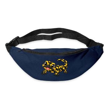 Salamander Kawaii Style – Süßes Amphibienmotiv - Gürteltasche - Navy - Vorne