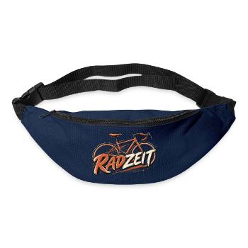 Radfahren Retro Fahrradmotiv Zeitlose Geschenkidee - Gürteltasche - Navy - Vorne