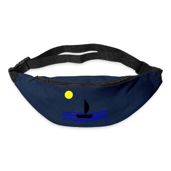 Mit dem Boot auf dem Meer - Gürteltasche - Navy - Vorne