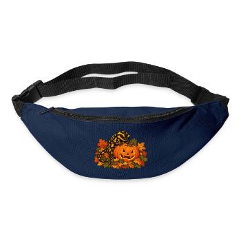 Salamander am Kürbis - Gürteltasche - Navy - Vorne
