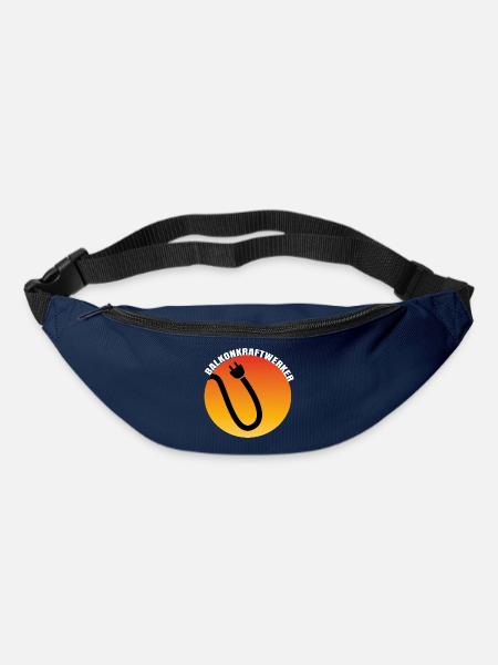 Balkonkraftwerk Plug Icon - Gürteltasche - Navy