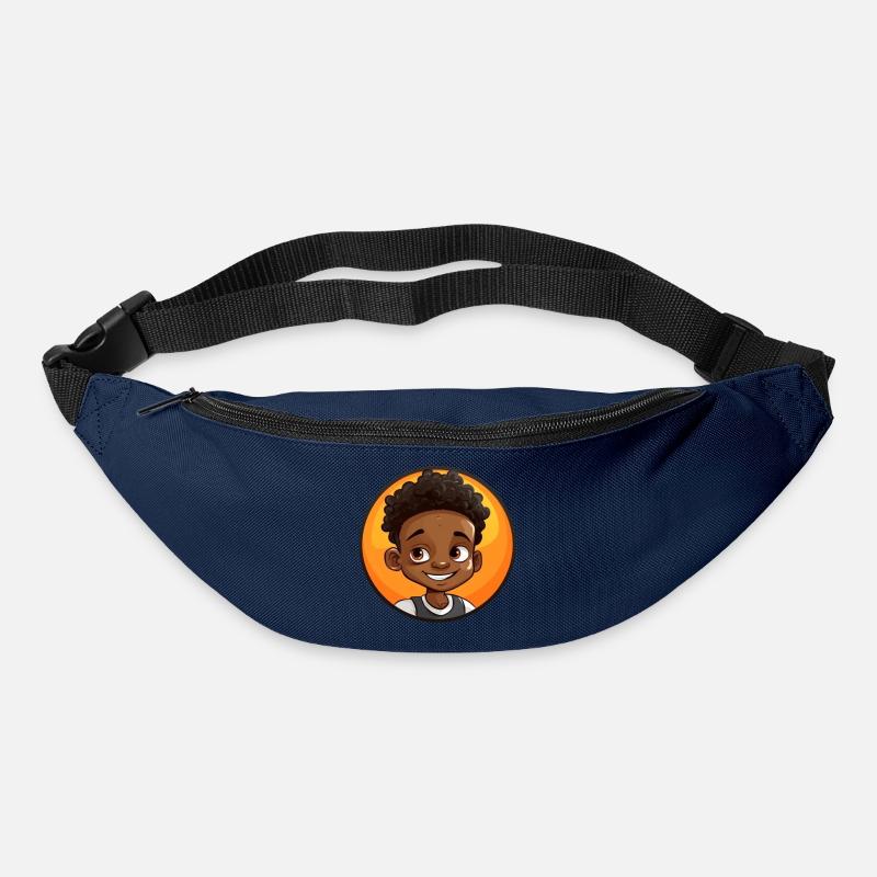 Afro Schwarz Kind Junge Mädchen Empowerment Mädche - Gürteltasche - Navy