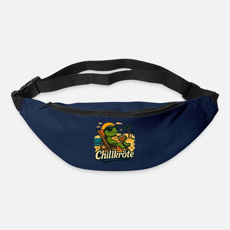 Chillkroete - einfach mal langsam angehen - Gürteltasche - Navy