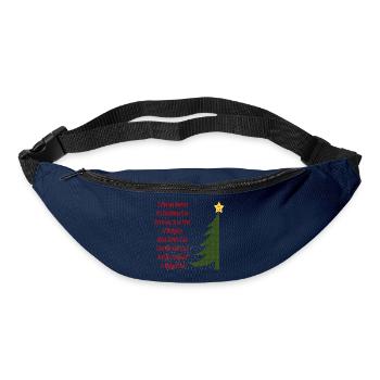 Rachel Reeves Budget Weihnachtsbaum - Gürteltasche - Navy - Vorne