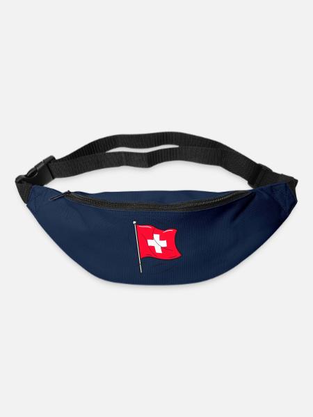 Swiss Flag Patriot Design - Bum bag - navy