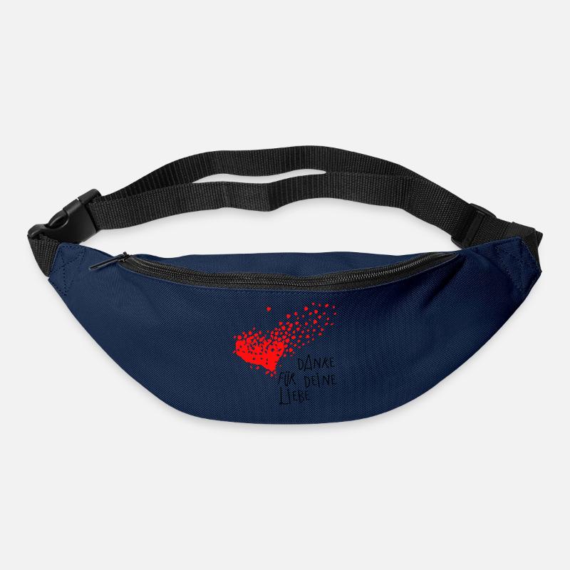 Danke Herz - Gürteltasche - Navy