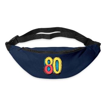 80 Number Colorful - Bum bag - navy - Front