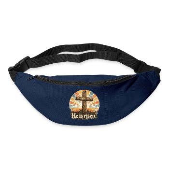 he is risen - Bum bag - navy - Front