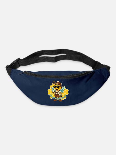 Honigbiene Styleheld mit Sonnenbrille - Gürteltasche - Navy