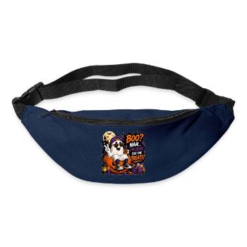 Fantôme mignon d’Halloween - Sac banane - marine - Devant